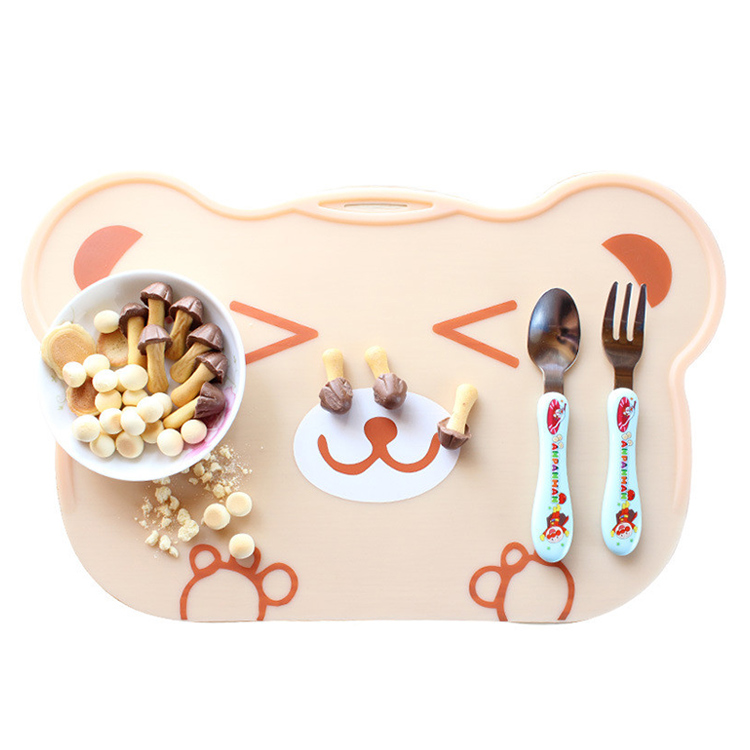 食品級硅膠隔熱防滑硅膠制熊餐墊 食品級硅膠隔熱防滑硅膠制熊餐墊