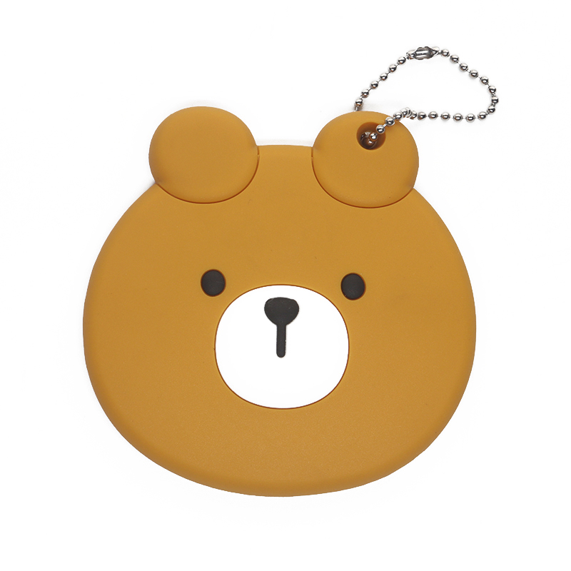 硅膠鏡子保護套，卡通小熊鏡子護套_硅膠套