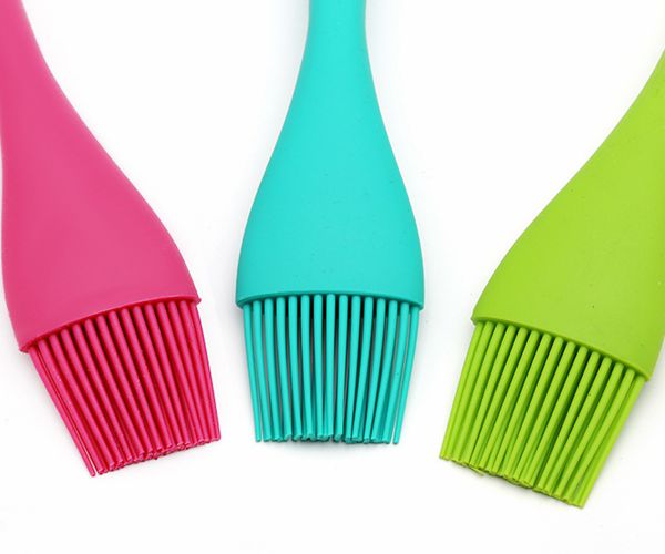 食品用硅膠燒烤刷，一體式調(diào)料油刷毛