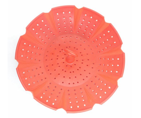 硅膠鏤空水果過水籃，家用客廳硅膠收納籃