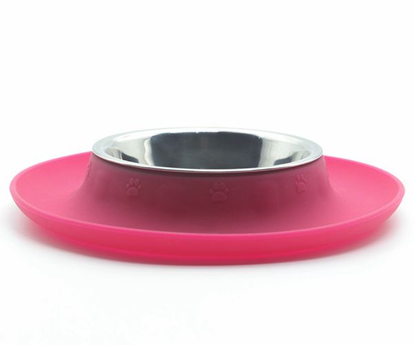 寵物吃飯喝水硅膠碗，防滑防溢出寵物硅膠食盆
